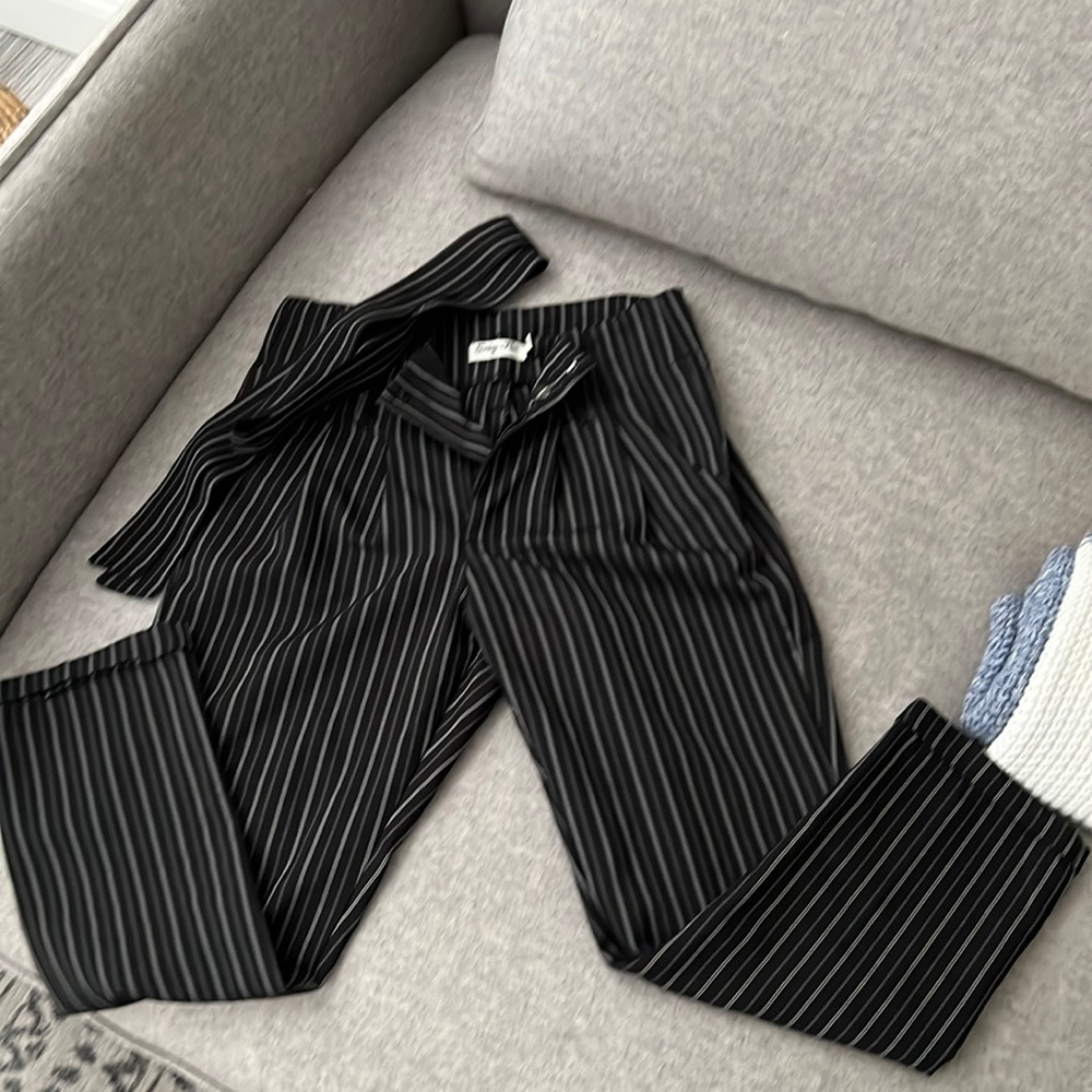Striped crop pant